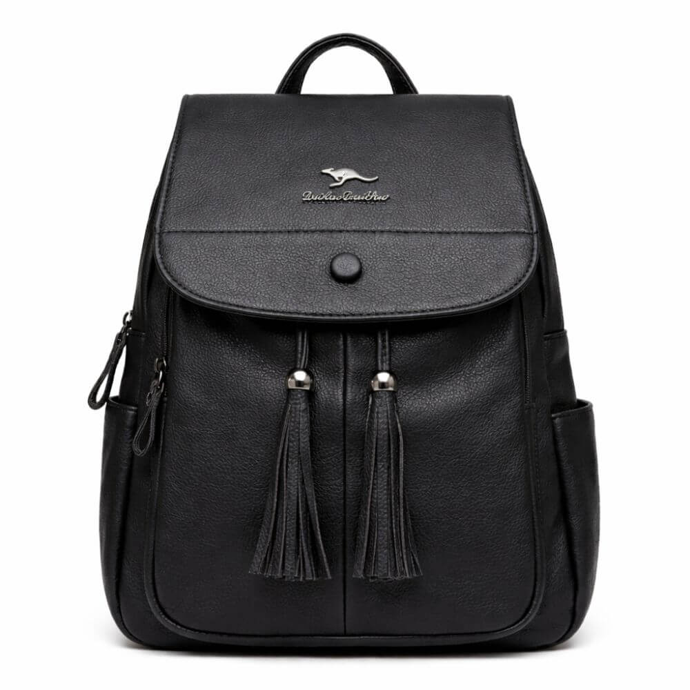 Black Tassel Backpack